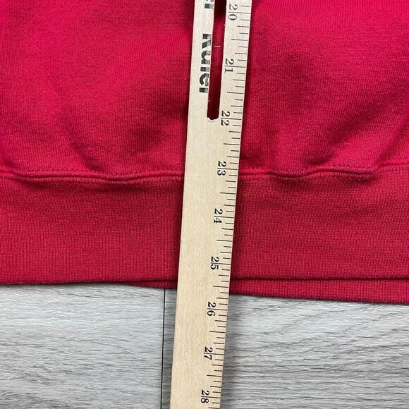 Vintage Sweatshirt Mens Extra Large Red A Merry Christmas 90s Crewneck Santa - Picture 7 of 8